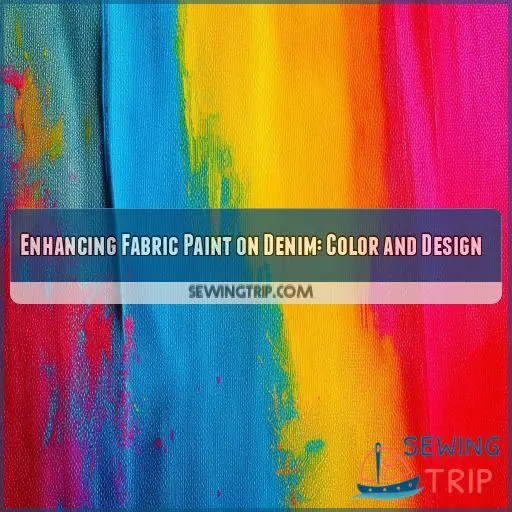 Enhancing Fabric Paint on Denim: Color and Design