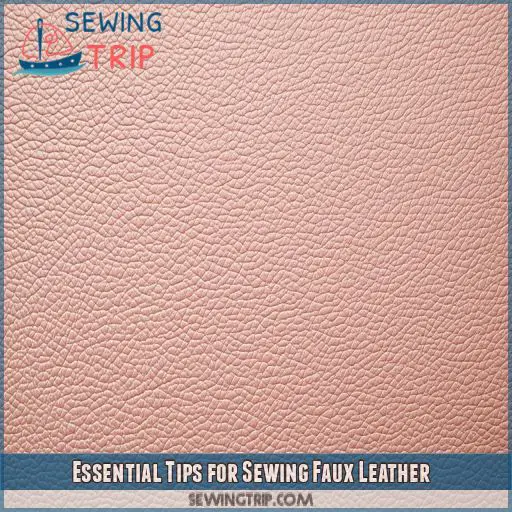 Essential Tips for Sewing Faux Leather
