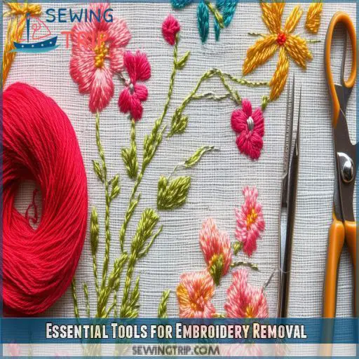 Essential Tools for Embroidery Removal