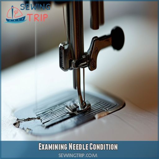 Examining Needle Condition Examining Needle Condition