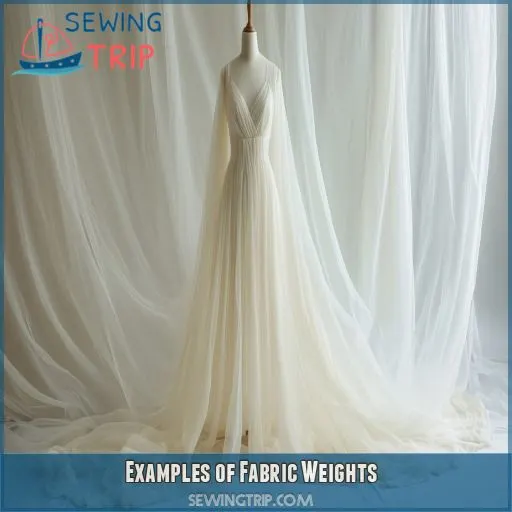 Examples of Fabric Weights