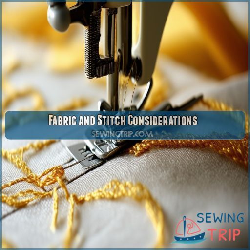 Fabric and Stitch Considerations Fabric and Stitch Considerations