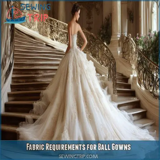 Fabric Requirements for Ball Gowns