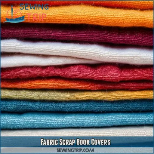 Fabric Scrap Book Covers