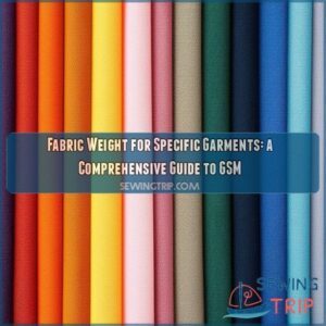 Fabric weight for specific garments