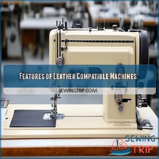 Features of Leather Compatible Machines Features of Leather Compatible Machines