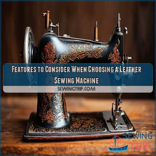 Features to Consider When Choosing a Leather Sewing Machine
