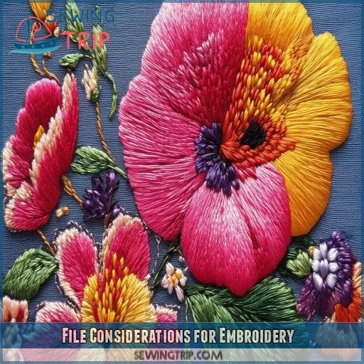 File Considerations for Embroidery