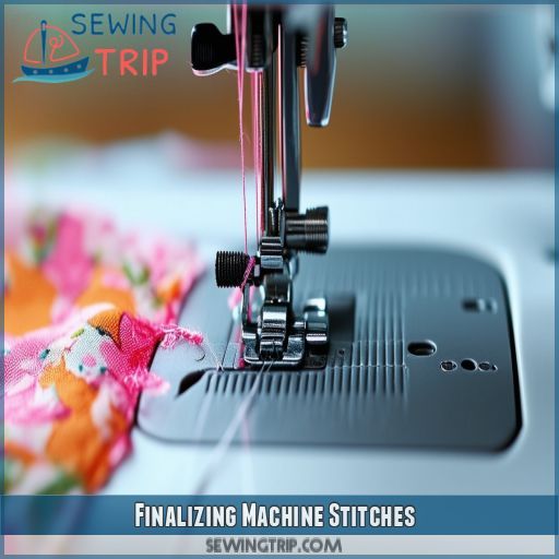 Finalizing Machine Stitches