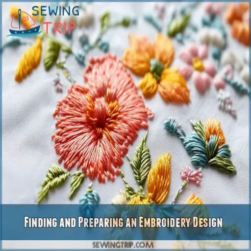 Finding and Preparing an Embroidery Design Finding and Preparing an Embroidery Design