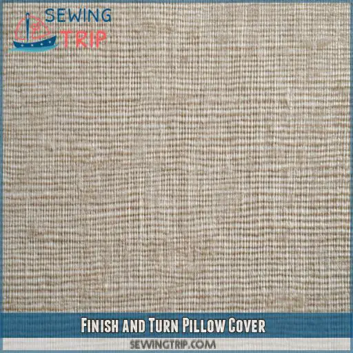 Finish and Turn Pillow Cover