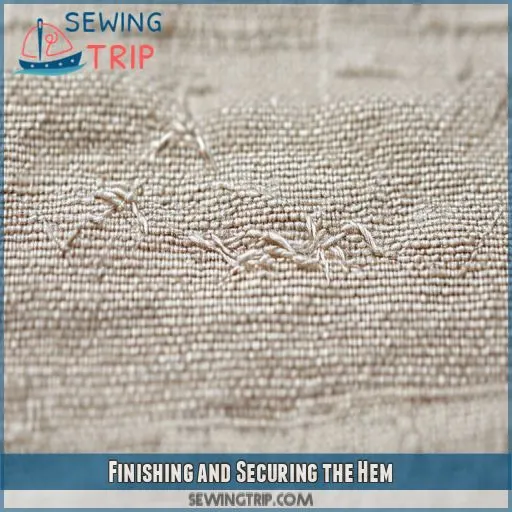 Finishing and Securing the Hem