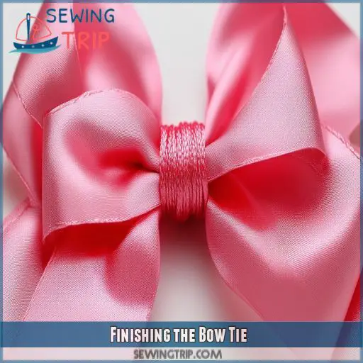 Finishing the Bow Tie