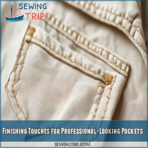 Finishing Touches for Professional-Looking Pockets