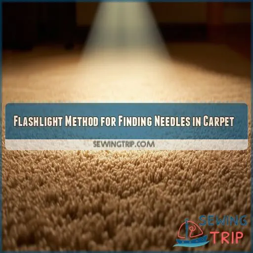 Flashlight Method for Finding Needles in Carpet