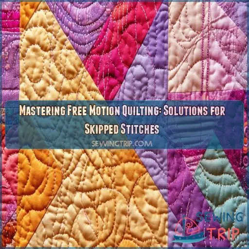 free motion quilting skipped stitches causes and solutions