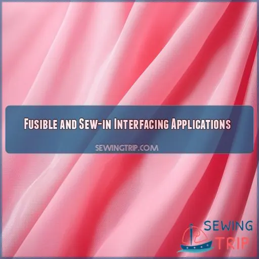 Fusible and Sew-in Interfacing Applications