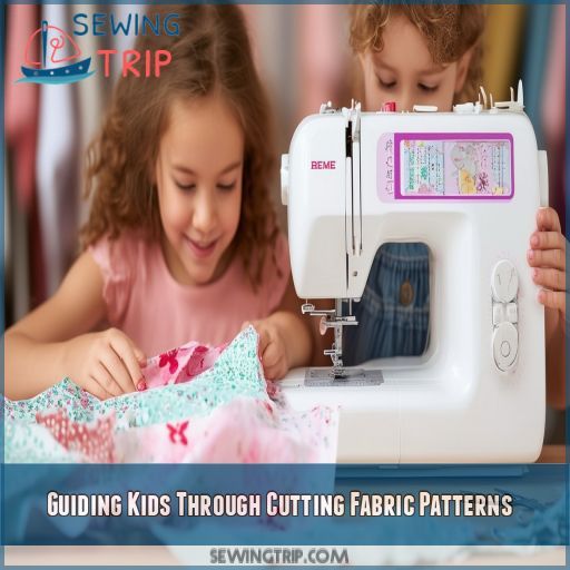 Guiding Kids Through Cutting Fabric Patterns