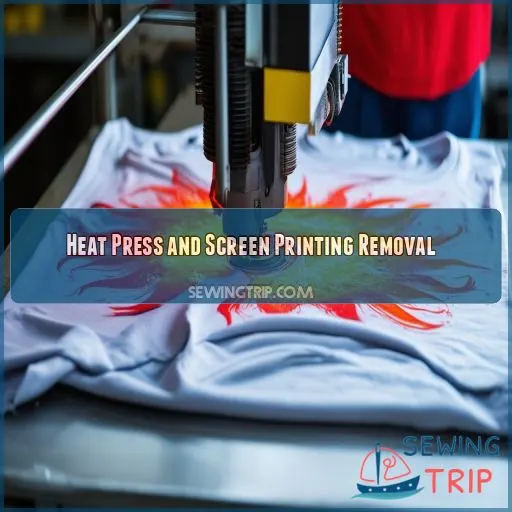 Heat Press and Screen Printing Removal