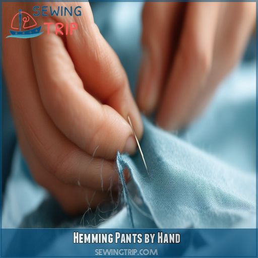 Hemming Pants by Hand