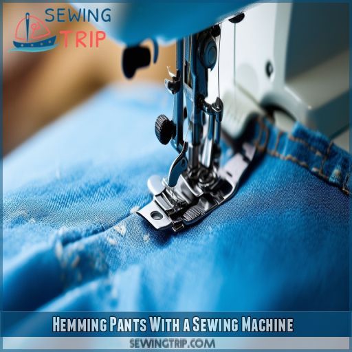 Hemming Pants With a Sewing Machine