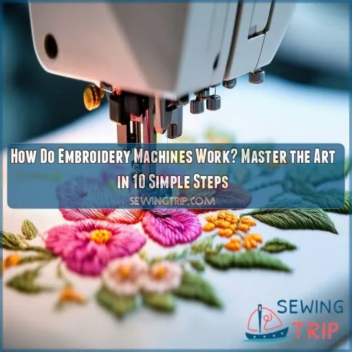 how do embroidery machines work