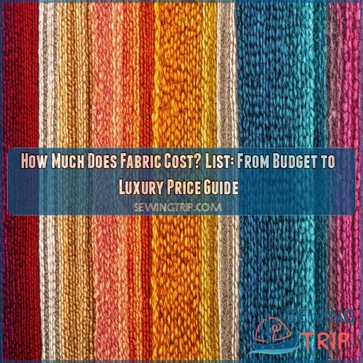 how much does fabric cost list