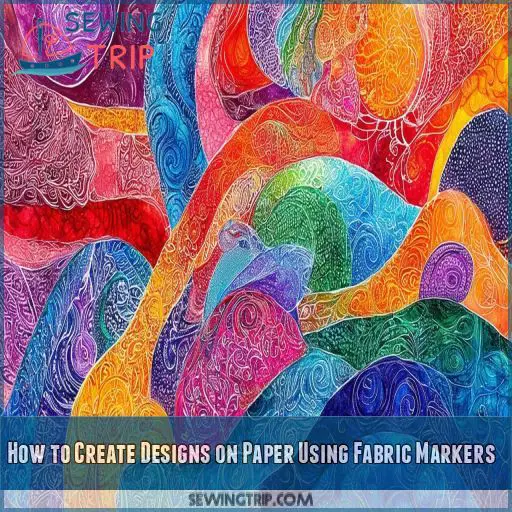 How to Create Designs on Paper Using Fabric Markers
