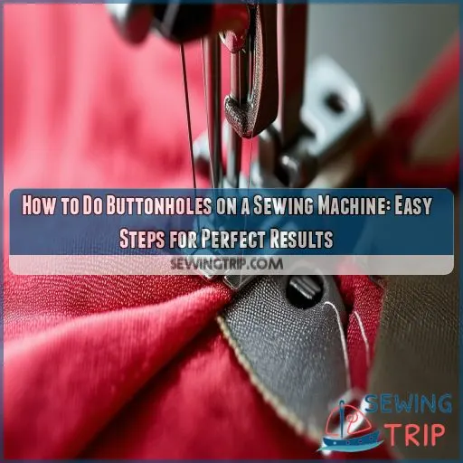 how to do buttonholes on a sewing machine