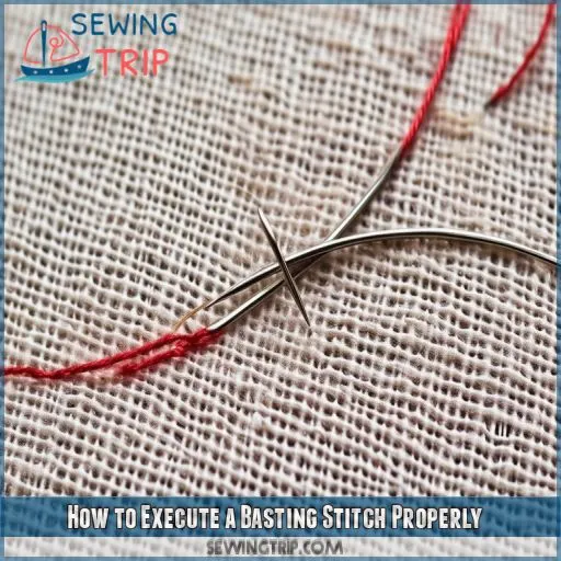 How to Execute a Basting Stitch Properly