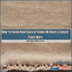how to finish raw edges of fabric without a serger