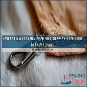 how to fix a broken zipper pull