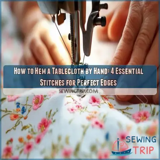how to hem a tablecloth by hand