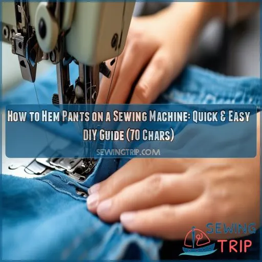 how to hem pants on a sewing machine