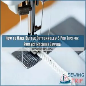 how to make better buttonholes on your sewing machine