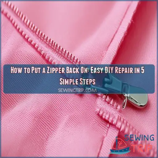 How to Put a Zipper Back On Easy DIY Repair in 5 Simple Steps