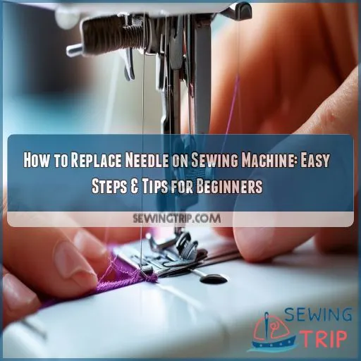 how to replace needle on sewing machine