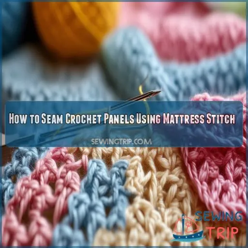 How to Seam Crochet Panels Using Mattress Stitch