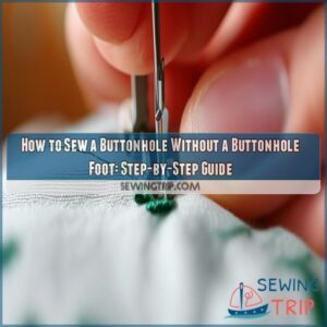 how to sew a buttonhole without a buttonhole foot