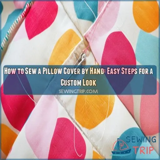 how to sew a pillow cover by hand