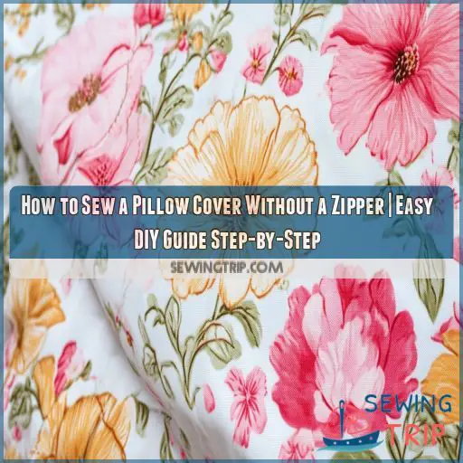 how to sew a pillow cover without a zipper