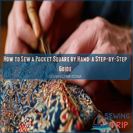 how to sew a pocket square by hand