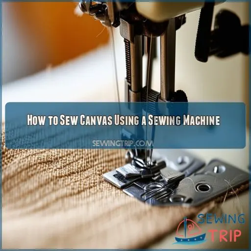 How to Sew Canvas Using a Sewing Machine