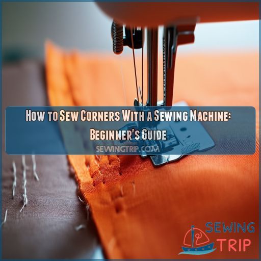 how to sew corners with a sewing machine – beginner tutorial