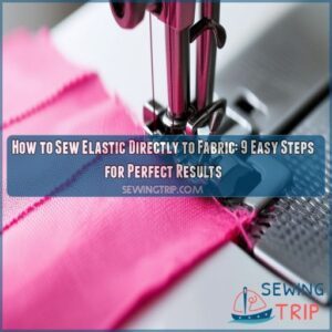 how to sew elastic directly to fabric