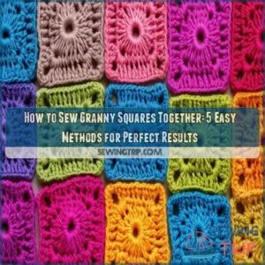 how to sew granny squares together