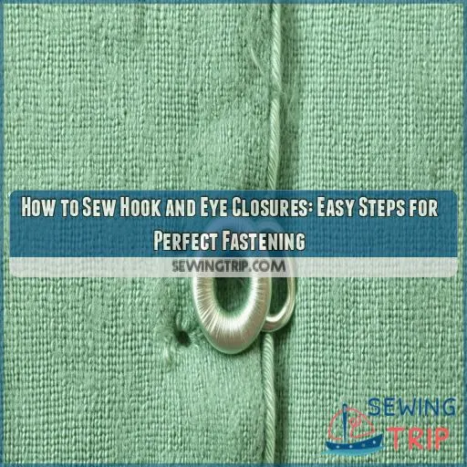 how to sew hook and eye closures