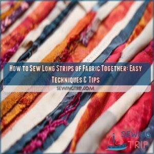 how to sew long strips of fabric together