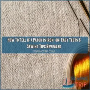 how to tell if a patch is iron on and how to sew it on