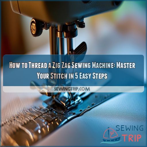 how to thread a zig zag sewing machine